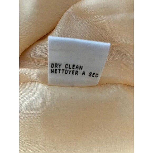 Talbots Womans Floral 14W Chic Yellow Blazer Jacket Classic Toggle Knot - Picture 7 of 10